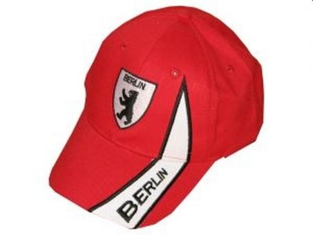 Hilkeys Berlin rot weiß mit Wappen Baseballcap bestickt Baseball Cap 