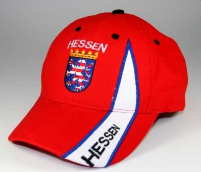 Hilkeys Hessen rot weiß mit Wappen Baseballcap bestickt Baseball Cap 