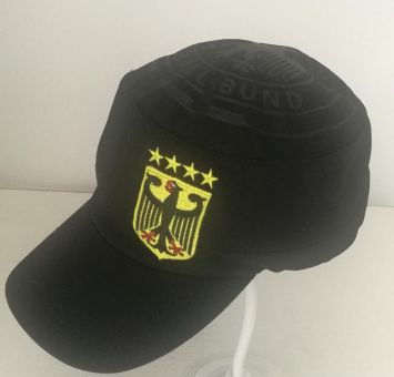 Hilkeys Deutschland Baseballcap 4 Sterne Wappen schwarz bestickt Baseball Cap 
