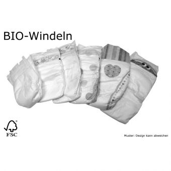 140 St BIO Babywindeln Größe 2 Mini von 3 bis 6 kg B-Ware weiche, dehnbare Seiten Einwegwindel 