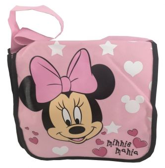 Disney Minnie Mouse mit Schleife Messenger Bag Kindergartentasche pink 31x24x9cm 