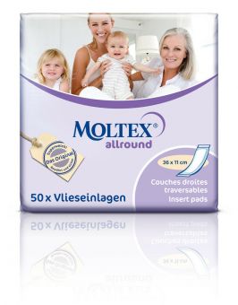 200 MOLTEX allround Hygiene Einlagen 4x 50er 36x11cm Inkontinenzeinlagen Damen u Herren 
