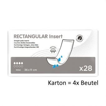 Karton 112 ONTEX rectangular insert MINI Hygiene Einlagen 36x11cm Inkontinenzeinlagen 